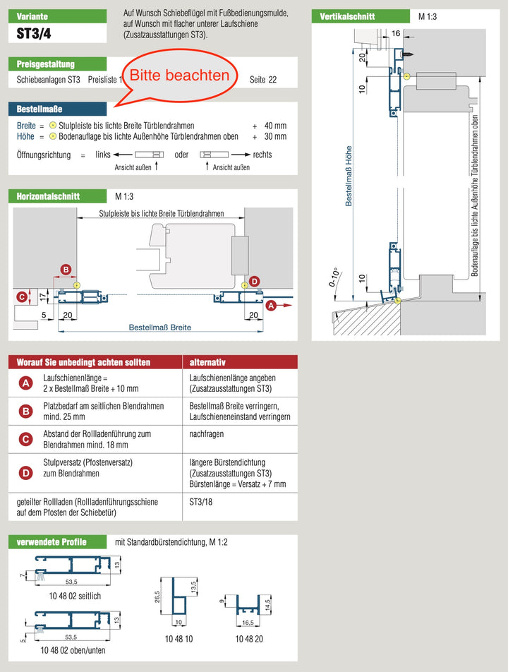 Neher Fliegengitter-Schiebetür ST3/4, für Balkon und Terrasse, fertig montiert, Produktbeschreibung, für richtiges Aufmaß, Online-Fachgeschäft Insekten bleiben draussen