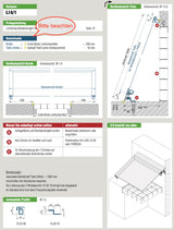 Lichtschachtabdeckung regensicher RESi 4.1 als Schrägvariante von Neher, Produktblatt, Online-Shop Insektenbleibendraussen.de