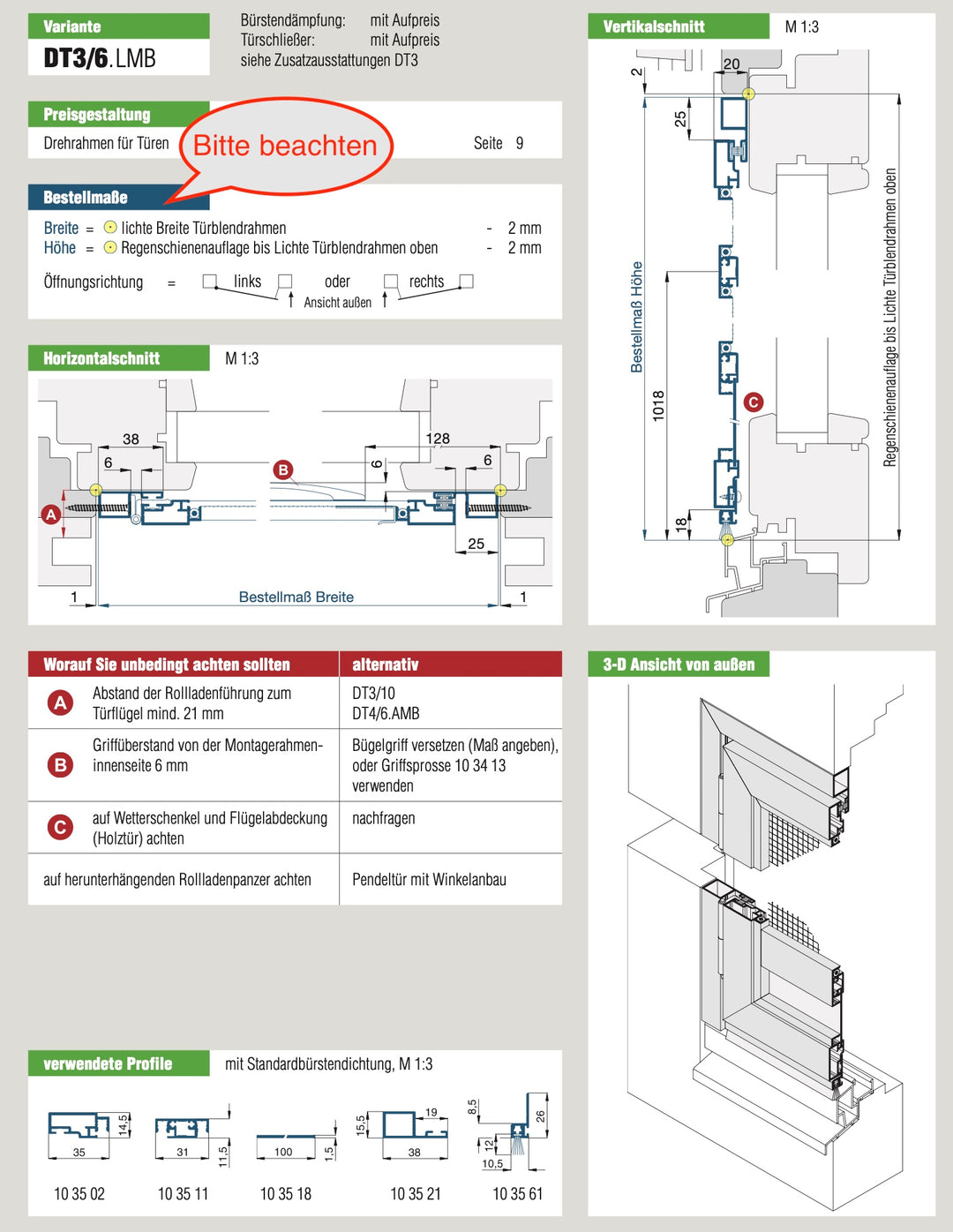 Neher Mückengitter Drehtür DT3/6 LMB von Neher, Produktbeschreibung, Premium Insektenschutz-Drehtür, Online-Fachhändler Insekten bleiben draussen